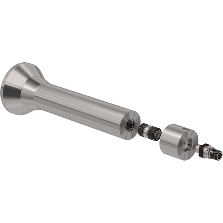 A closer look how the stem is put together with each piece.